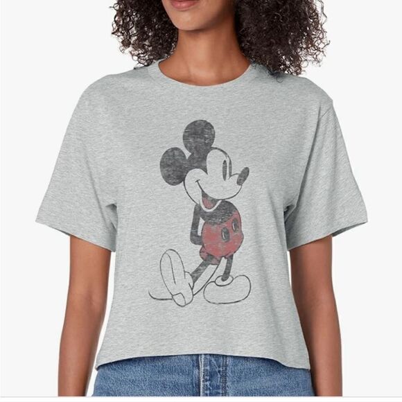 Mickey Mouse Vintage  Women's Crop Top - Picture 1 of 1